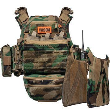 Плитоноска GHOST GEN5 V2+ PRO з балістичним захистом 2-го класу. Колір Woodland GсG5V2-WD-PRO фото
