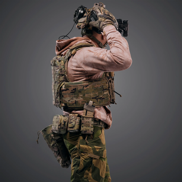 Плитоноска GHOST GEN5 V1 з балістичним захистом 1-го класу з плакардом. Колір Мультикам G0G5V1-MCx фото