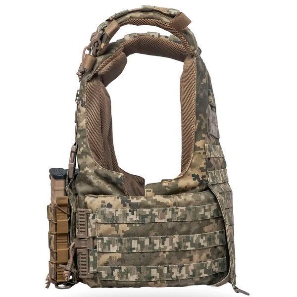 Бронежилет OTAMAN Gen4 V1 6 класс защиты, мягкий защитный слой 1 класса, цвет пиксель, размер M/L 2201 фото