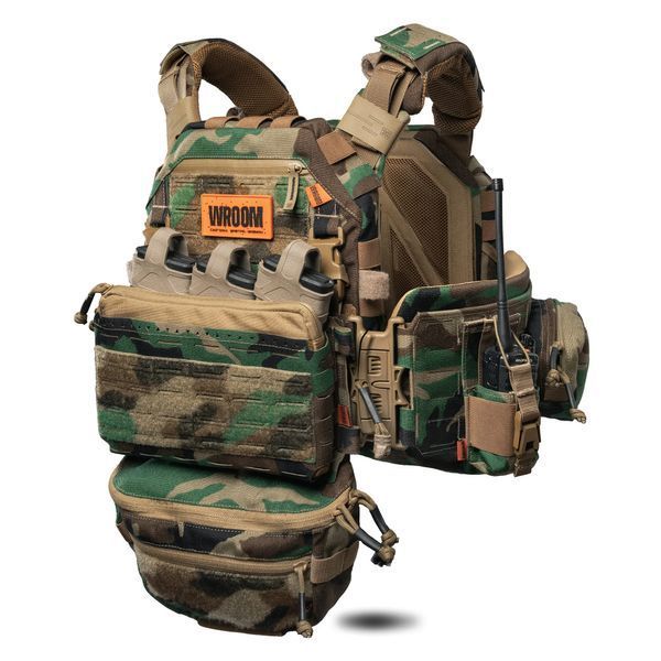 Бронежилет 6 класса GHOST GEN5 V2 PRO с баллистической защитой 1-го класса. Цвет Woodland GG50V2-WD-PRO фото