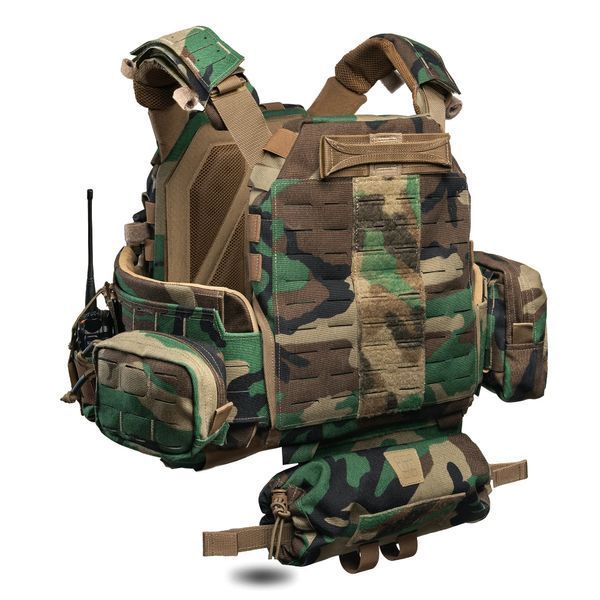 Бронежилет 6 класса GHOST GEN5 V2 PRO с баллистической защитой 1-го класса. Цвет Woodland GG50V2-WD-PRO фото