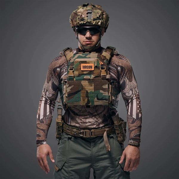 Бронежилет 6 класу GHOST GEN5 V1 з балістичним захистом 1-го класу. Колір Woodland GG05V1-WD фото