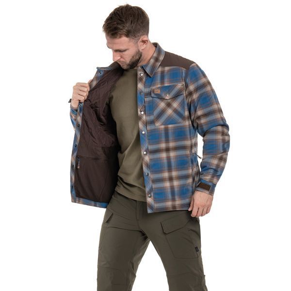Сорочка утеплена в клітинку Helikon-Tex Warden Winter Shirt (60 г/м&sup2;, VersaStretch) Forest Blue Plaid, XS 1203-1540-XS фото