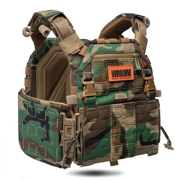 Бронежилет 6 класса GHOST GEN5 V1 PRO с баллистической защитой 1-го класса. Цвет Woodland GG50V1-WD-PRO фото