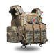 Плитоноска с системой быстрого сброса Ghost Gen4 V1, система MOLLE, 3 подсумка под магазины, цвет Мультикам 116003-10 фото 5