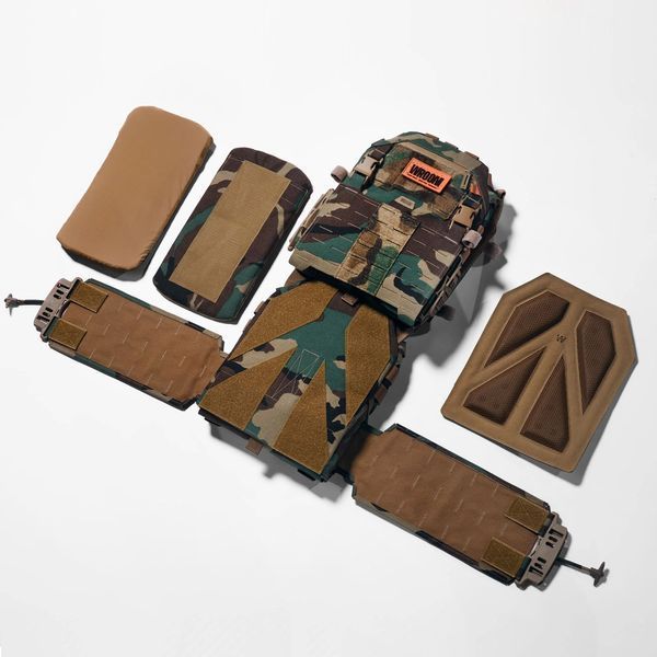 Бронежилет 6 класса GHOST GEN5 V1+ PRO с баллистической защитой 2-го класса. Цвет Woodland GG5V1-WD-PRO фото