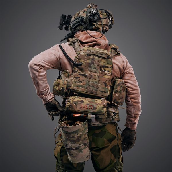 Плитоноска GHOST GEN5 V3 PRO з балістичним захистом 1-го класу. Колір Мультикам 5GG5V3с-MC-PROcar фото