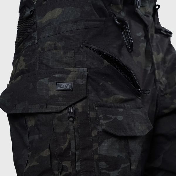 Тактичні штани UATAC Gen 5.6 Black Multicam з наколінниками, розмір M 4251 фото