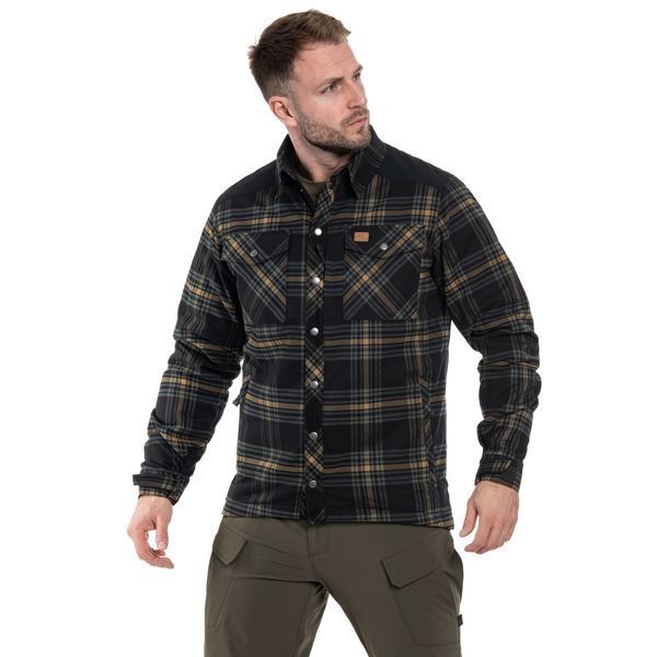 Сорочка утеплена в клітинку Helikon-Tex Warden Winter Shirt (60 г/м&sup2;, VersaStretch) Slate Moorland Plaid, XS 1103-1541-XS фото
