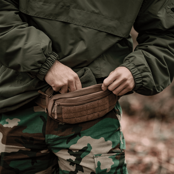 Бананка Mil-Tec&reg; Fanny Pack MOLLE Coyote &mdash; тактическая поясная сумка с MOLLE/Velcro 2208251356 фото