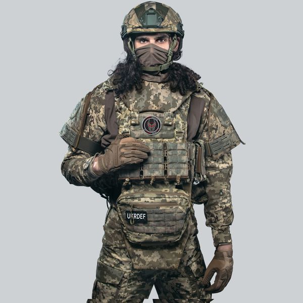 Бронежилет Phantom FRS Gen4 Echo+ (6 класс + баллистика 1 класс + 9 подсумков) Пиксель 1794-1 фото
