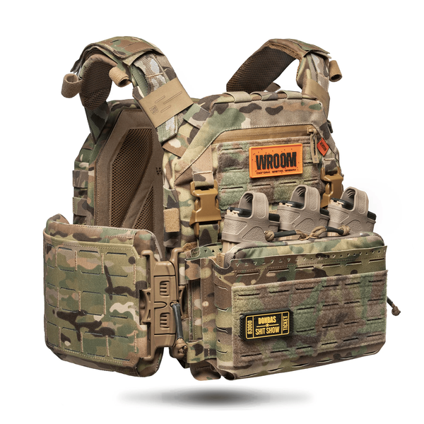 Бронежилет 6 класса GHOST GEN5 V1 PRO с баллистической защитой 1-го класса с плакардом. Цвет Multicam GG50V1-MC-PRO фото