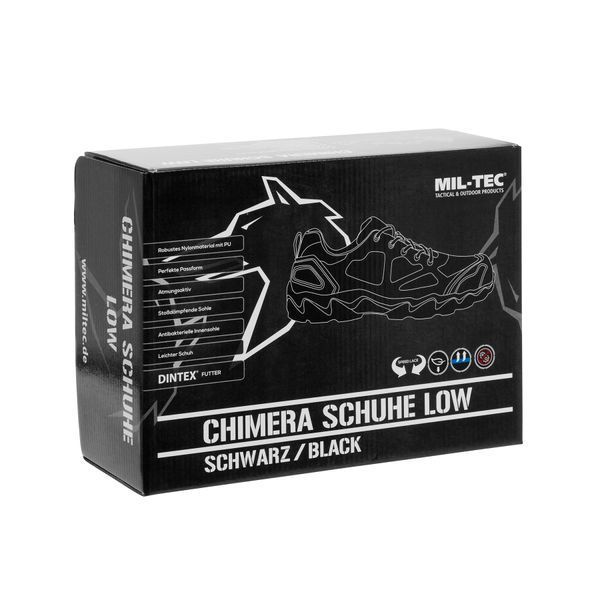 Тактические кроссовки Mil-Tec Chimera Low Dark Black, цвет Чёрный, размер 43 128119BL-43 фото