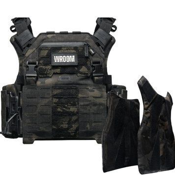 Плитоноска GHOST GEN5 V1+ PRO з балістичним захистом 2-го класу з плакардом. Колір Black Multicam USA G0G5V1PROplus-BMC фото