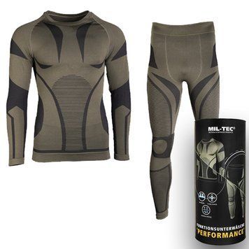 Термобілизна Mil-Tec Functional Underwear Performance Олива, розмір S-M O2250-M фото