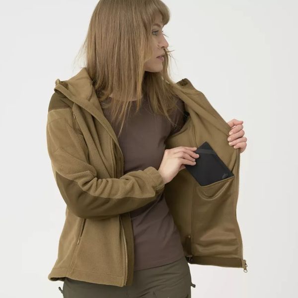 Жіноча флісова кофта Helikon Fleece - Coyote, XS BL-CBW-XS фото