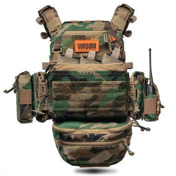 Плитоноска GHOST GEN5 V2 с баллистической защитой 1-го класса. Цвет Woodland GG50V2-WD фото