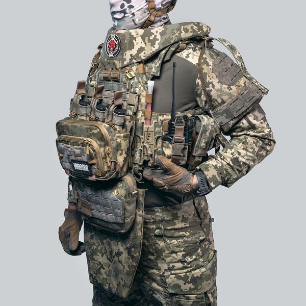 Бронекостюм 6-го класса Ghost Gen4 MAX с максимальной защитой тела. Цвет пиксель 140102 фото